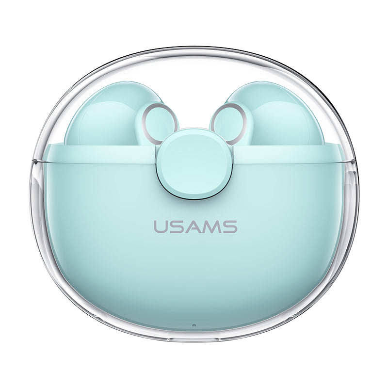 USAMS USAMS-BU12 TWS Trådløs Bluetooth 5.1 øretelefon Touch Semi In-ear Music Calling Headset USAMS USAMS-BU12 TWS Trådløs Bluetooth 5.1 øretelefon Touch Semi In-ear Music Calling Headset